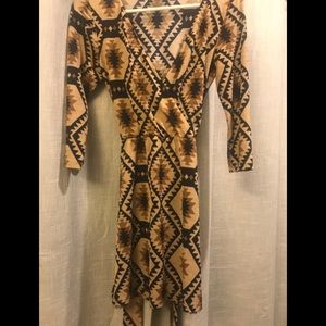 Tribal dress with belt